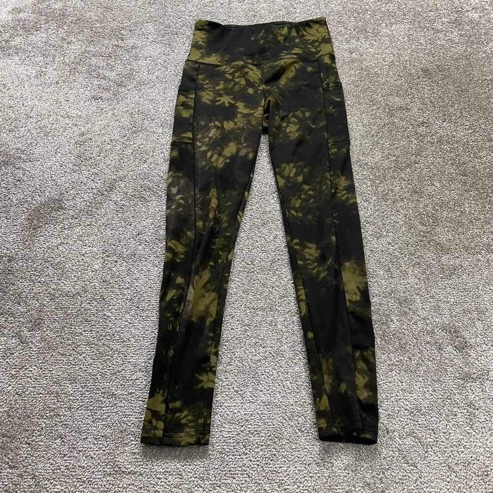 ShoSho Compression Leggings Womens Small Multicolor Active Gym Yoga Pocket 24x26